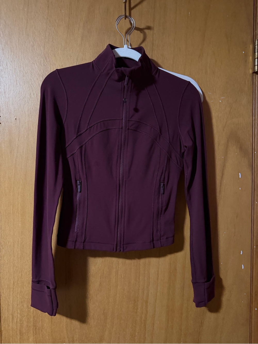 Lululemon cropped define jacket garnet